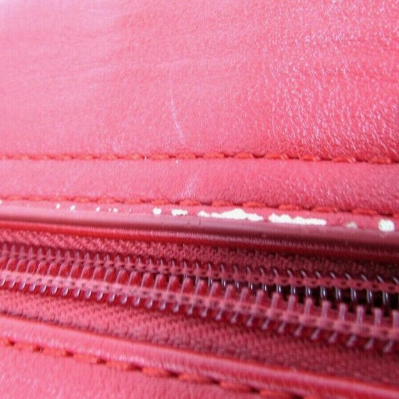 FIORELLI DOUBLE COMPARTMENT LARGE RED WOMEN'S 13" x 8" HANDBAG DOUBLE HANDLES - Picture 5 of 7